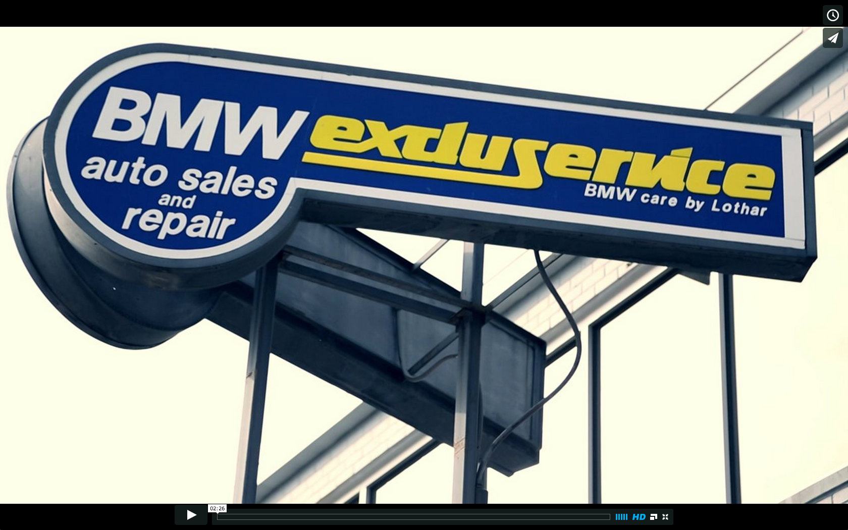 Testimonial video for BMW Excluservice